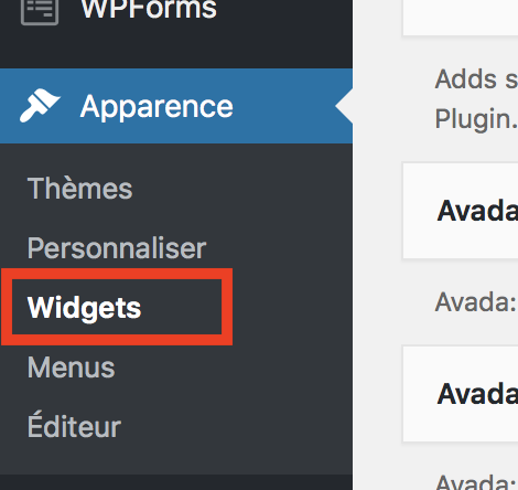 WordPress widget