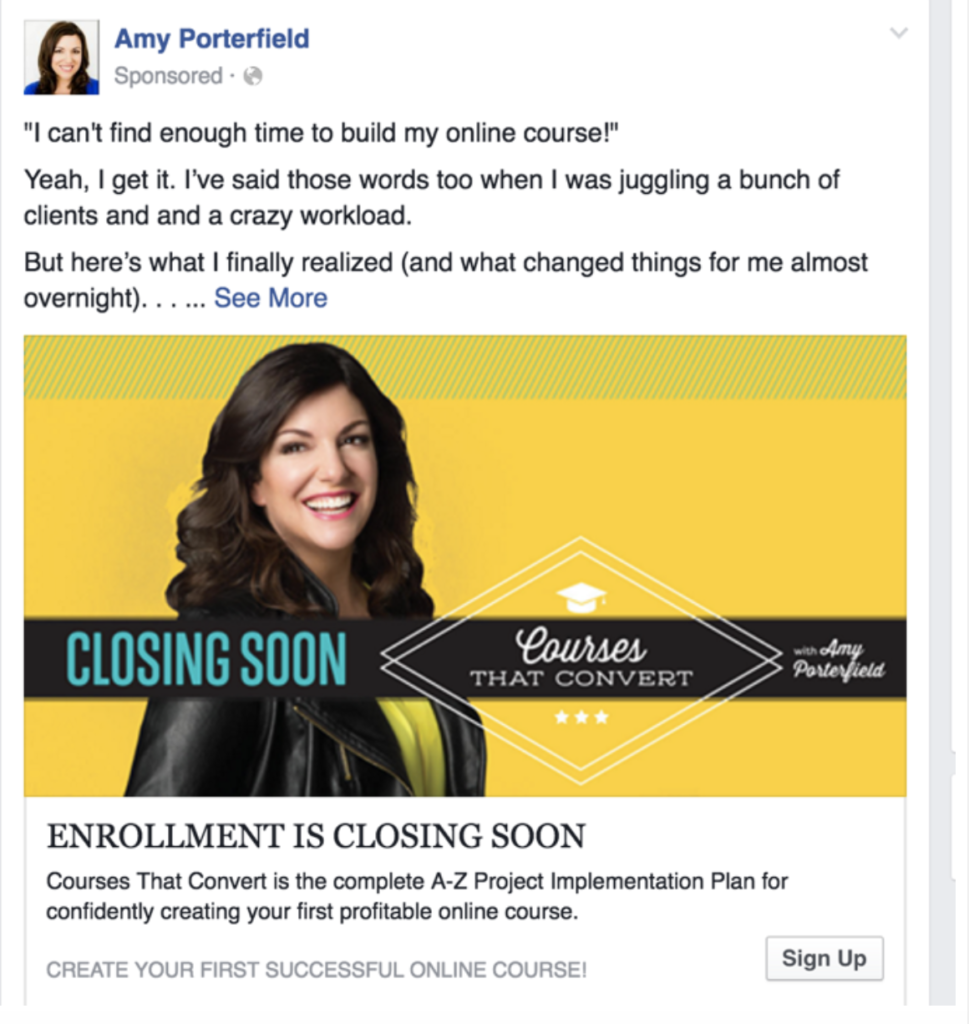 Amy Porterfield facebook ads