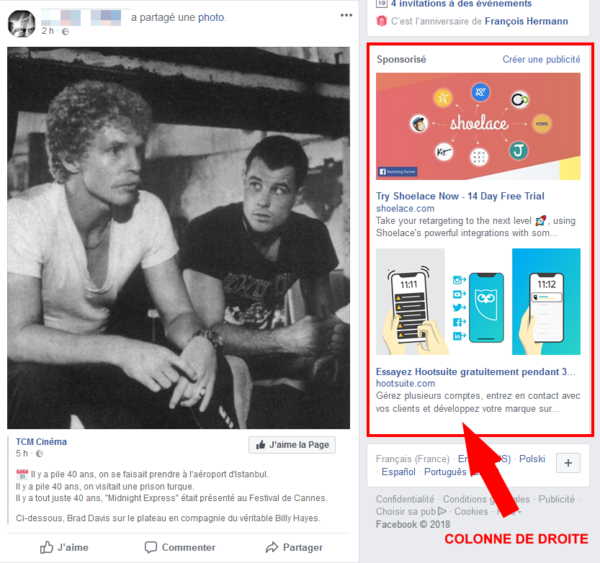 colonne de droite colonne de droite